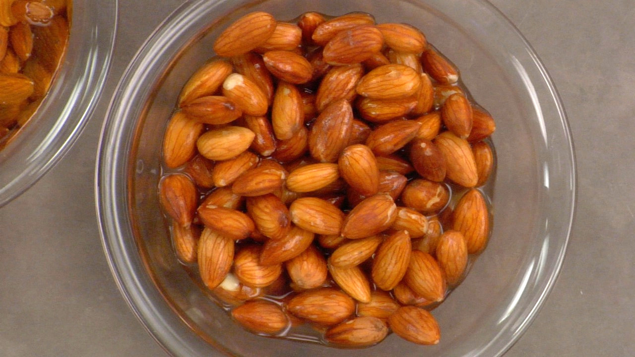 Soaking the Almonds