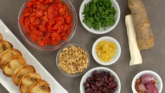 Preparing the Pesto