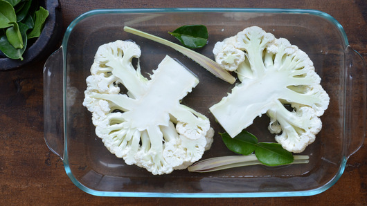 Preparing & Baking the Cauliflower 