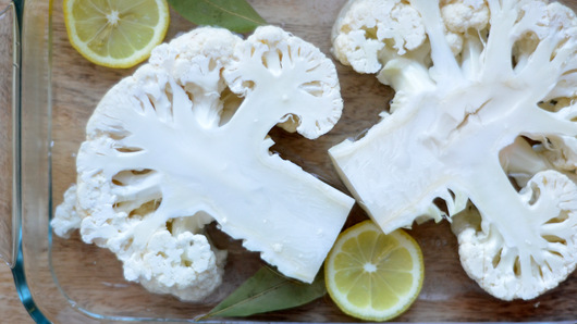 Preparing & Baking the Cauliflower 