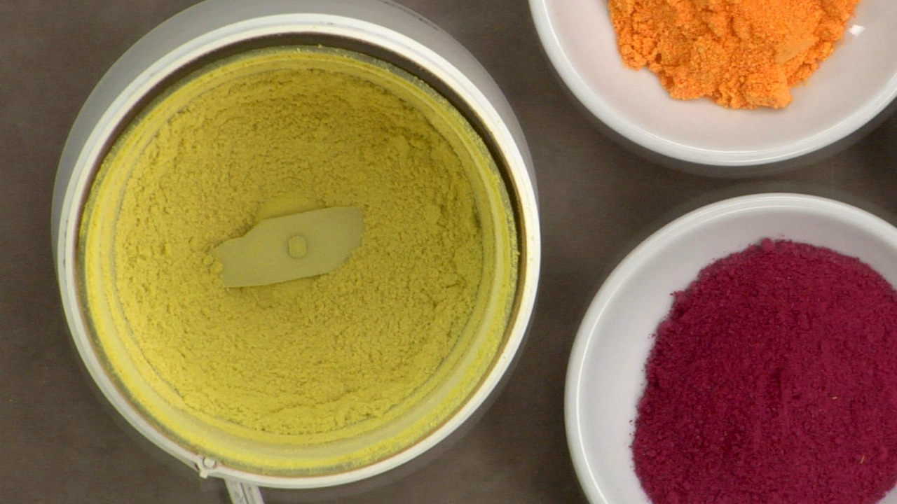 Grinding the Nutritional Yeast 