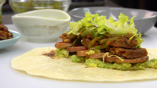 Assembling the Breakfast Burritos 