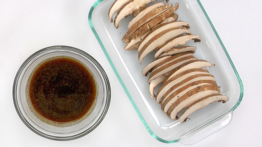 Prepping & Marinating the Mushrooms