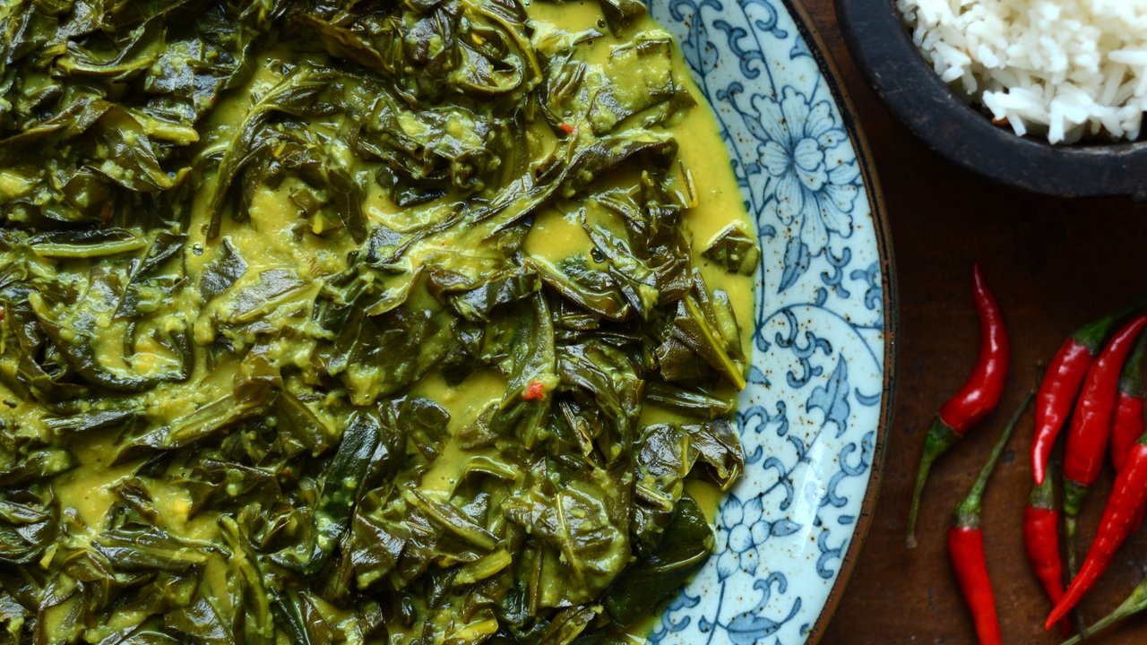 Indonesian Style Braised Collards Gulai Sayur Rouxbe Online Culinary School