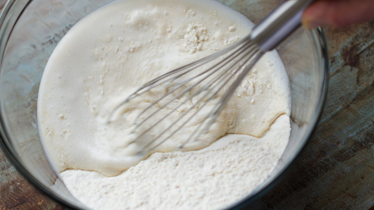 Mixing the Batter & Cooking the Pancakes