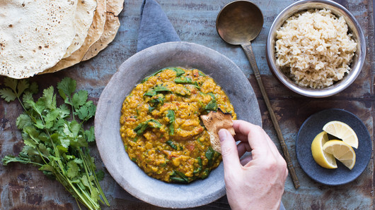 Finishing & Serving the Dahl 