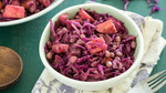 Braised Red Cabbage w/ Beans — FOK