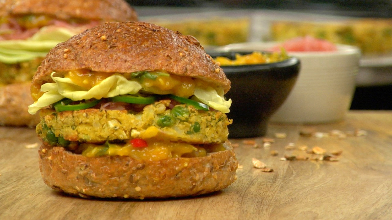 Indian Samosa Burgers