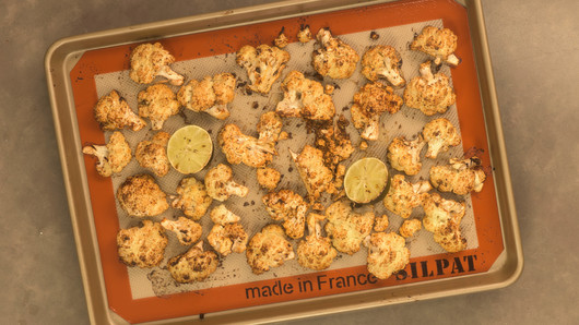 Roasting the Cauliflower 