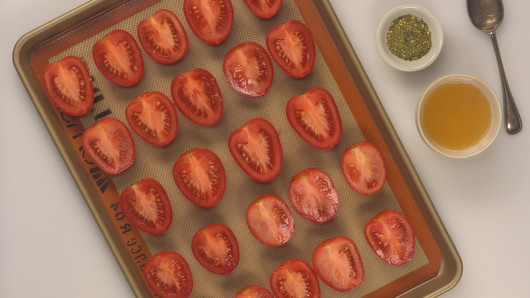 Prepping & Roasting the Tomatoes 