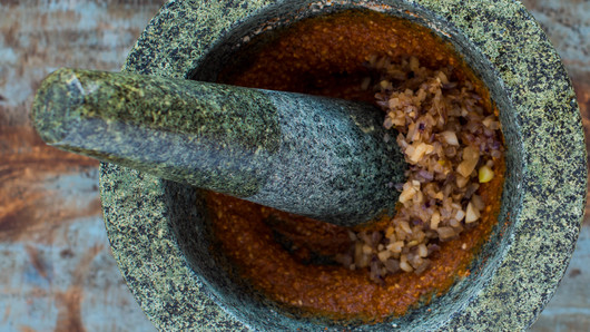 Making the Chil Paste 