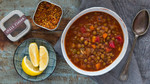 Hearty Tomato Lentil Soup 