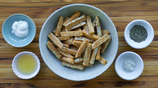 Preparing the Tempeh