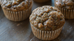 Zucchini Muffins w/ Pistachios 