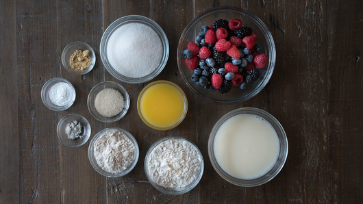 Preparing & Baking the Cobbler