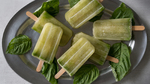 Sweet Celery Basil Popsicles