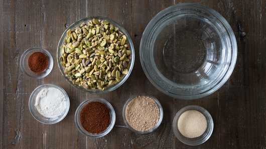 Preparing the Pistachios