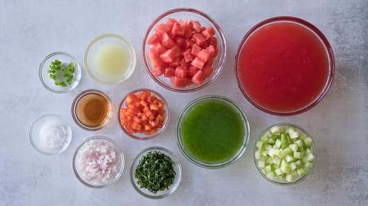 Preparing the Gazpacho