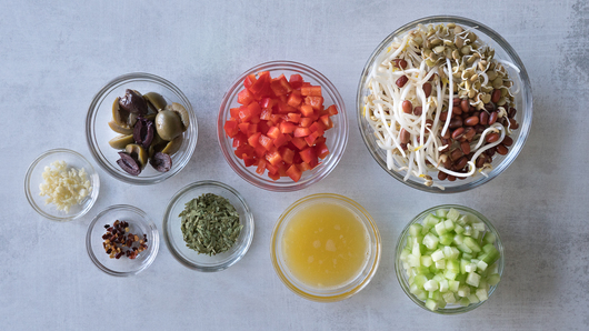 Preparing the Salad