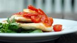 Quick Chicken w/ Tomato-Garlic Compote