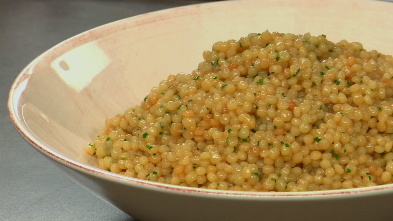 Toasted Middle Eastern Couscous Rouxbe Online Culinary School