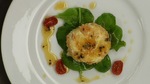 Baked Goat Cheese and Brie Salad