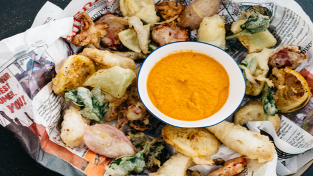 Fritto Misto w/ Red Pepper Coulis