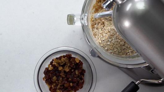 Add Oats, Raisins and Cranberries