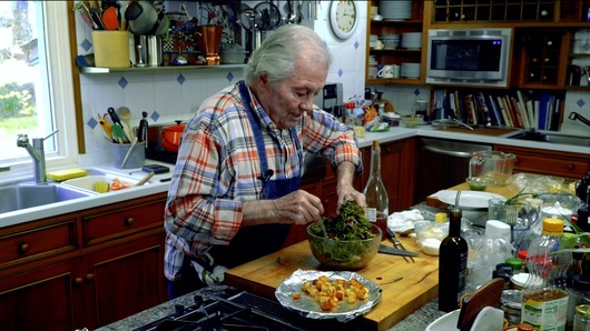 Completing the salad