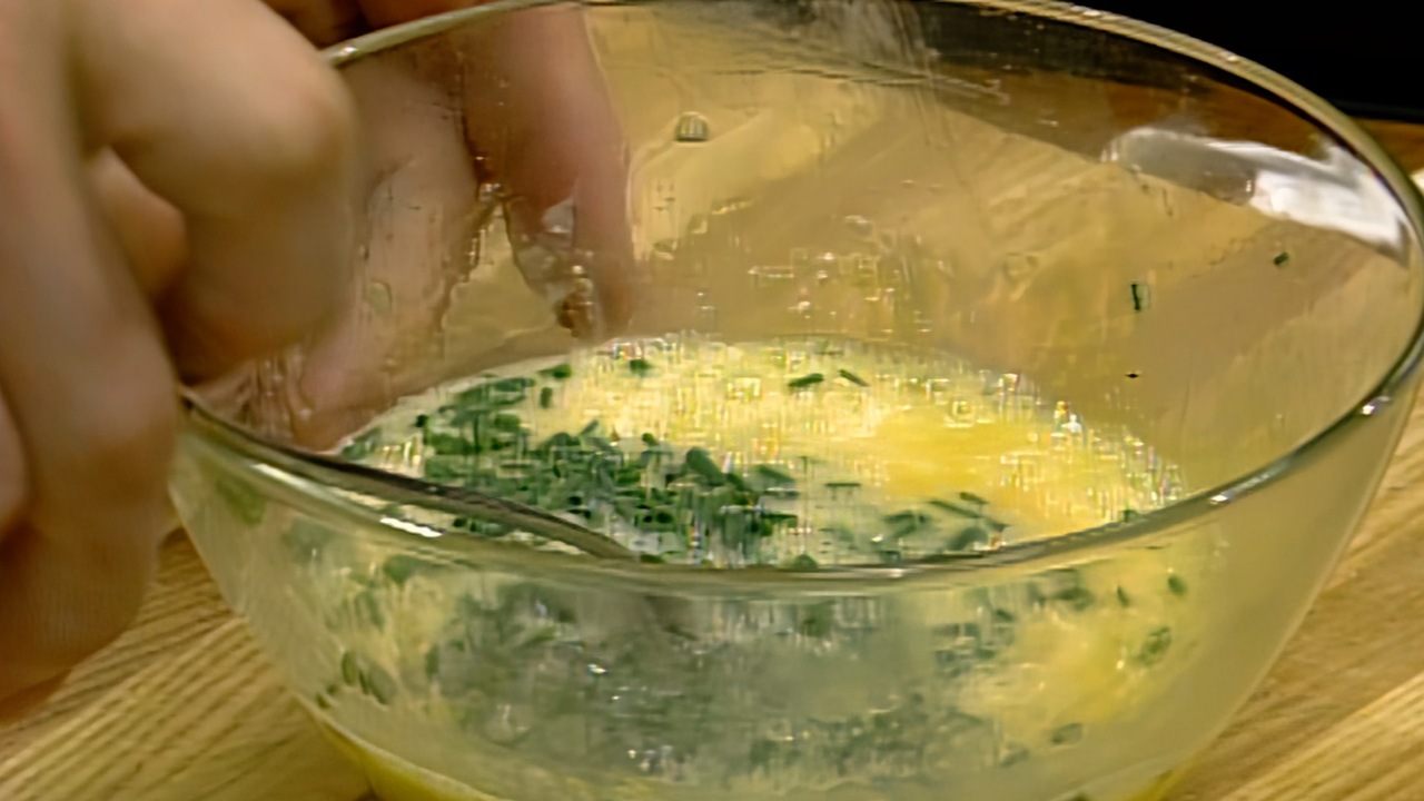 Preparing the eggs