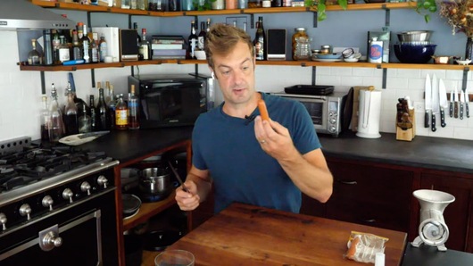 Some sausage comes with a casing which is hard to remove. I prefer to remove it, so what’s the best method?