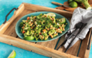 Green Curry Chopped Salad with fresh mango