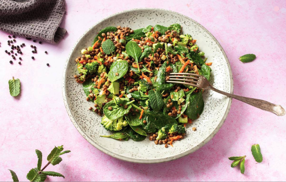 Seriously Green Lentil Salad