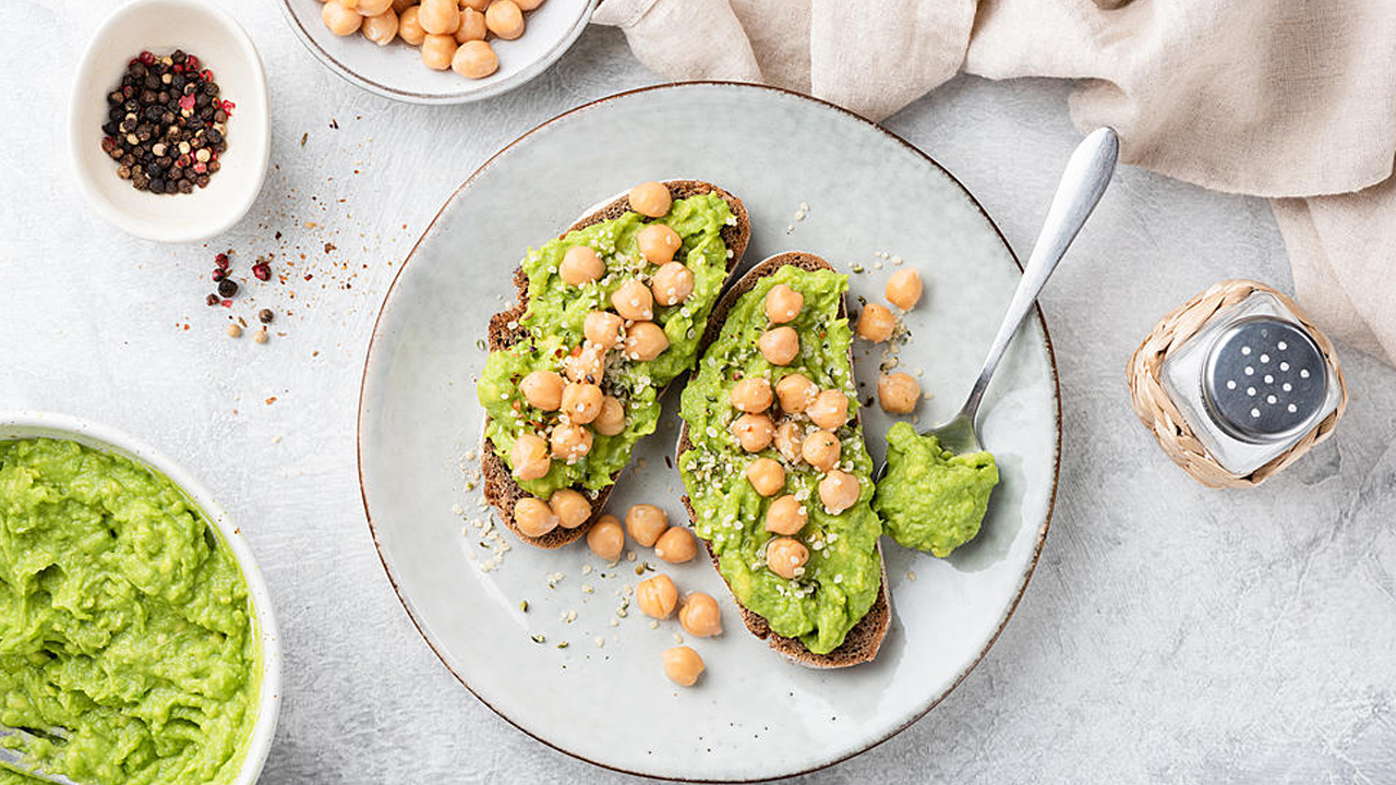 Chickpea Avocado Toast