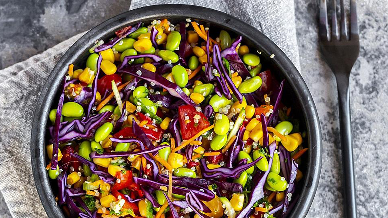 Edamame Dried Fruit Salad