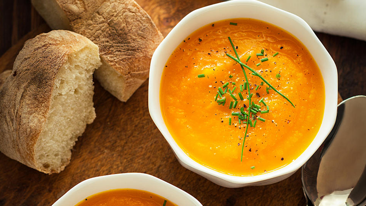 Roasted Carrot And White Bean Soup