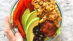 Quinoa Tofu Burrito Bowl