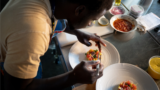 Making the Dish
