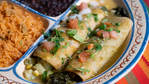 Calabacitas y Maiz Enchiladas (Squash and Corn Enchiladas)