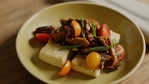 Tofu Steak with Miso Mushrooms
