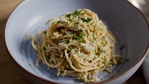 Spaghetti with Walnut Pesto