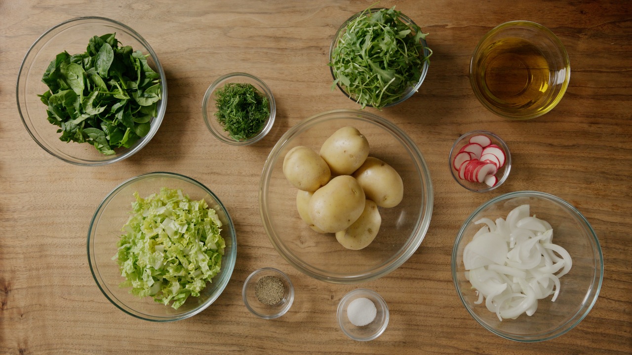 Making the Potato Salad