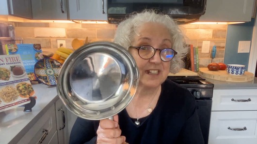 Can you recommend a stainless steel pan that is perhaps more contemporary and lighter in weight?