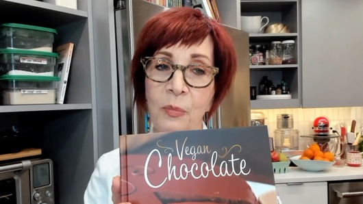I've got a great chocolate cake recipe...but it has a lot of butter in it and eats kind of dry. What would you suggest I substitute?