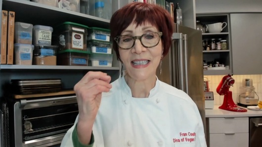 Please explain how to determine the process of whether to use chia, flax or egg replacer as a binder in converting non-vegan desserts into vegan desserts.