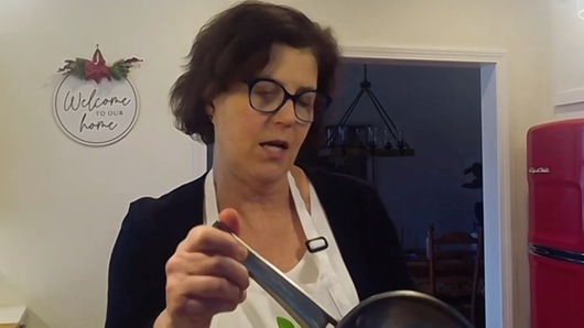For someone new to cooking, can you recommend some good choices and brands for a cutting knife, pot and pan?