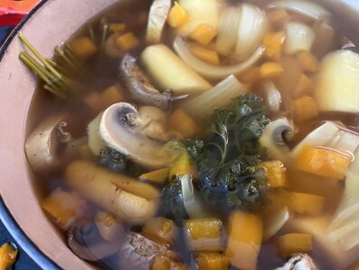 Finishing the Vegetables
