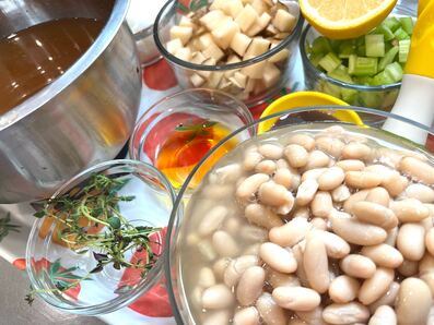 Prepare Ingredients and Cook the Soup