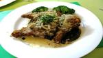 Herb Crusted Lamb Cutlets With Three Mushroom Sauce.
