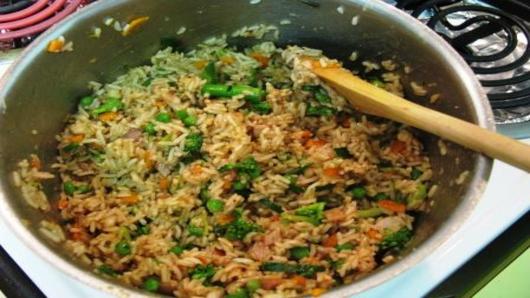 Saute the stuffing
